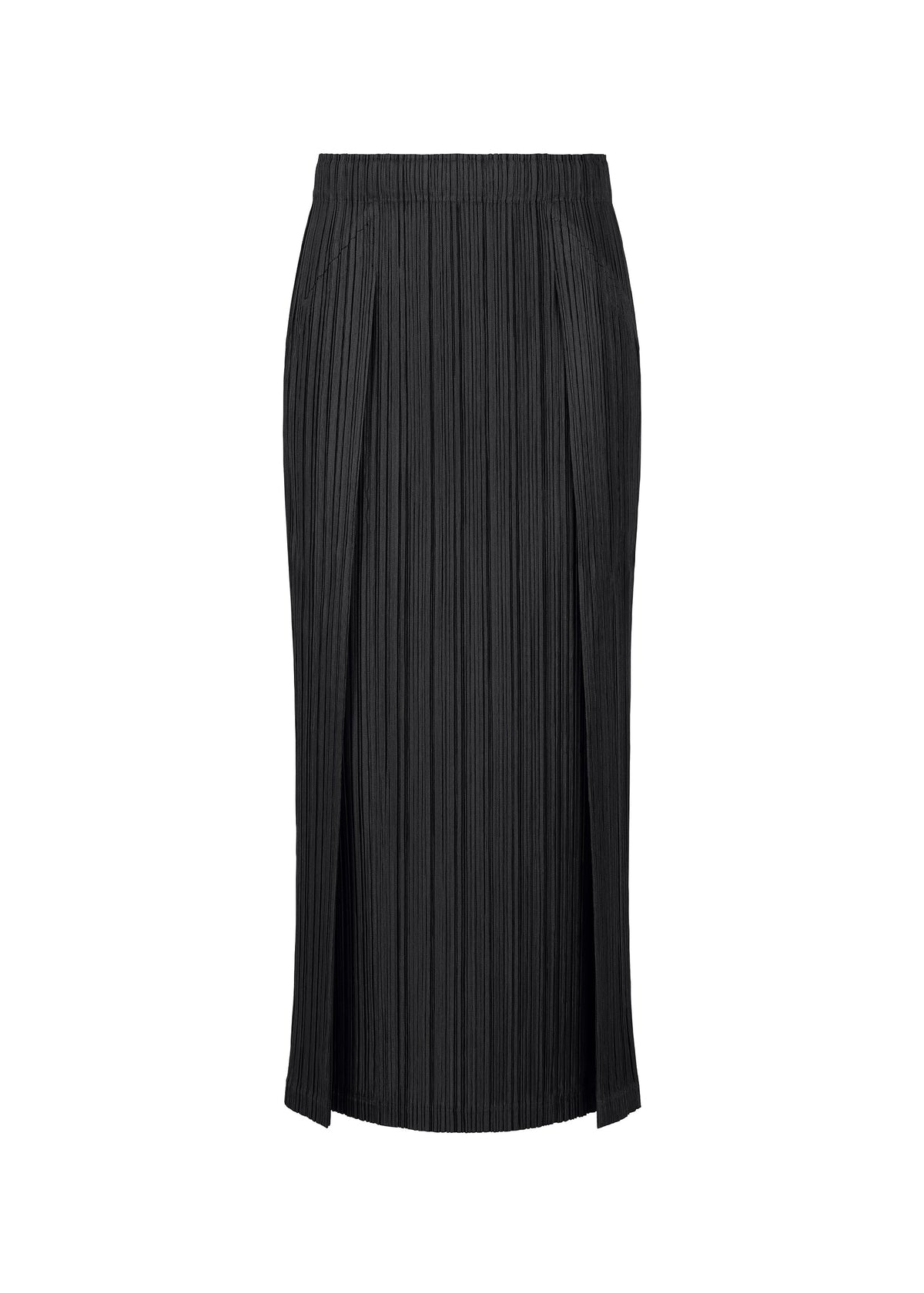 A product shot of the PLEATS PLEASE ISSEY MIYAKE THICKER BOTTOMS 1 clothing in black (15).