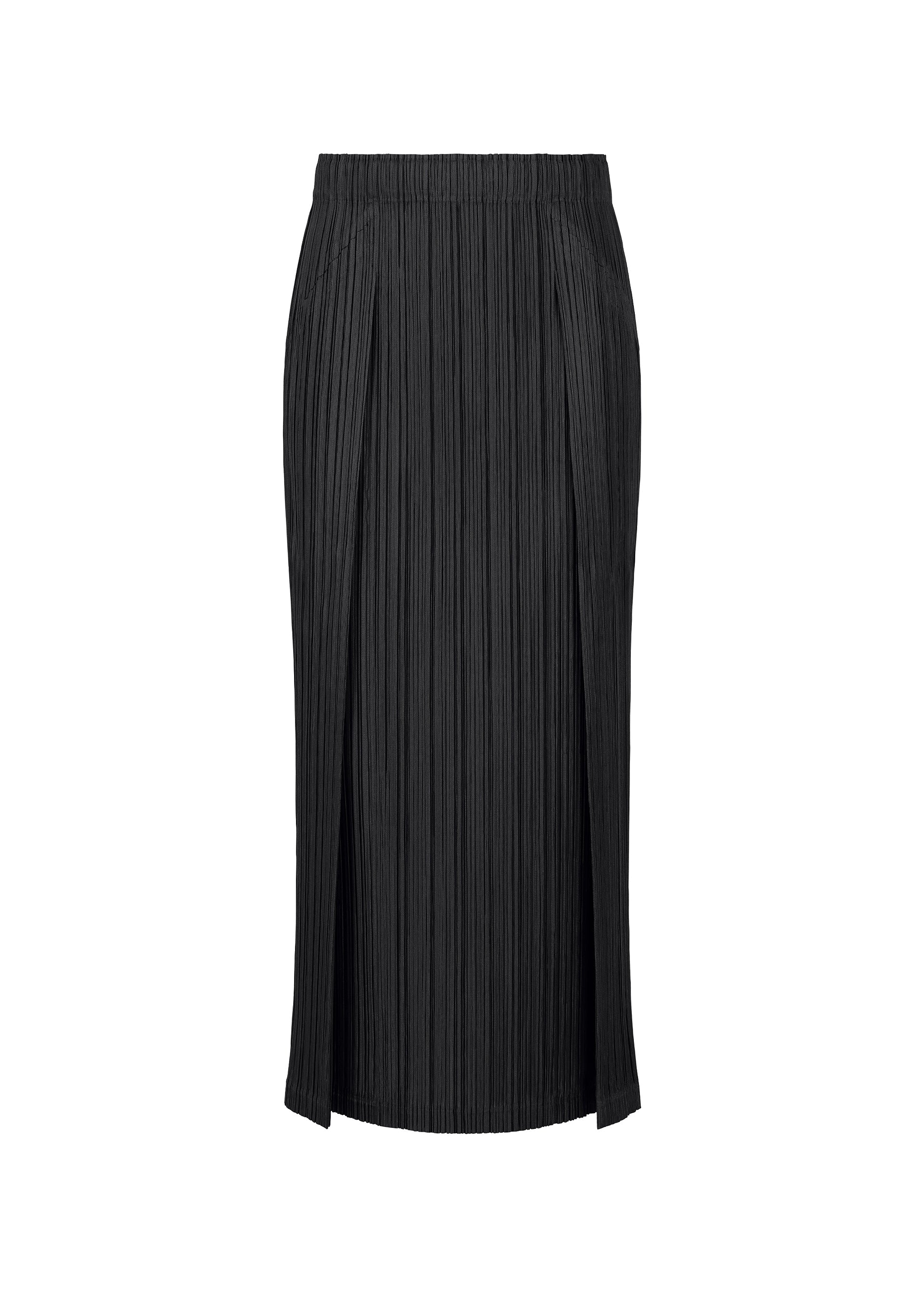 A product shot of the PLEATS PLEASE ISSEY MIYAKE THICKER BOTTOMS 1 clothing in black (15).