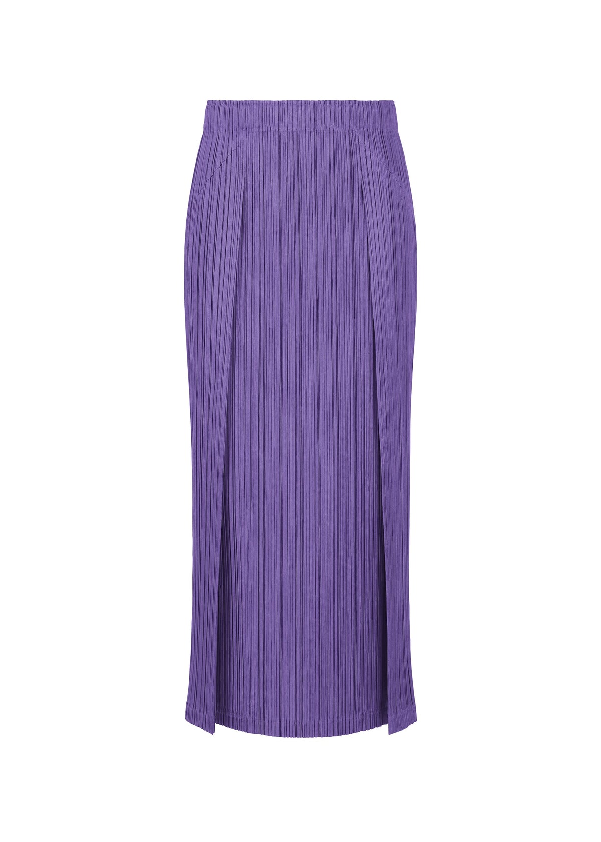 A product shot of the PLEATS PLEASE ISSEY MIYAKE THICKER BOTTOMS 1 clothing in purple (81).