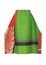 A detail shot of the PLEATS PLEASE ISSEY MIYAKE CITY COLLAGE clothing.
