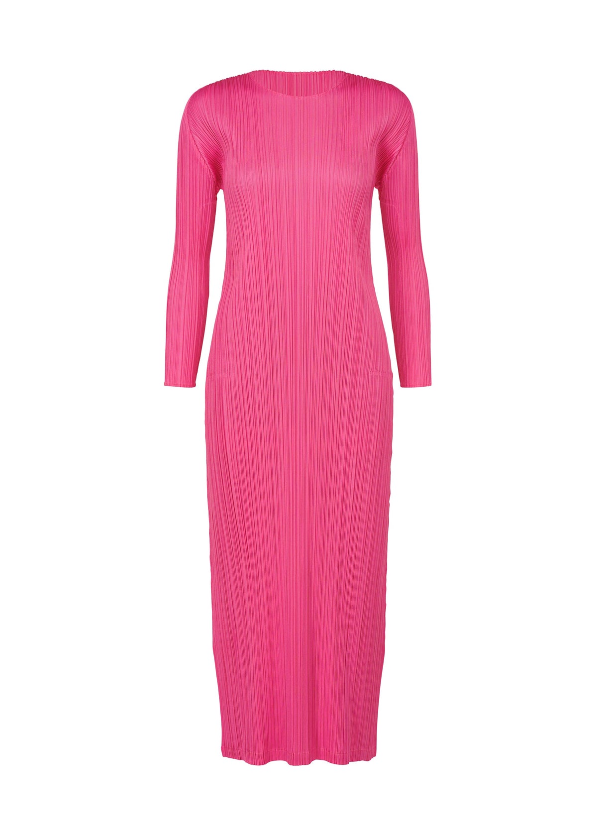 A product shot of the PLEATS PLEASE ISSEY MIYAKE MONTHLY COLORS JANUARY clothing in hot pink (21).