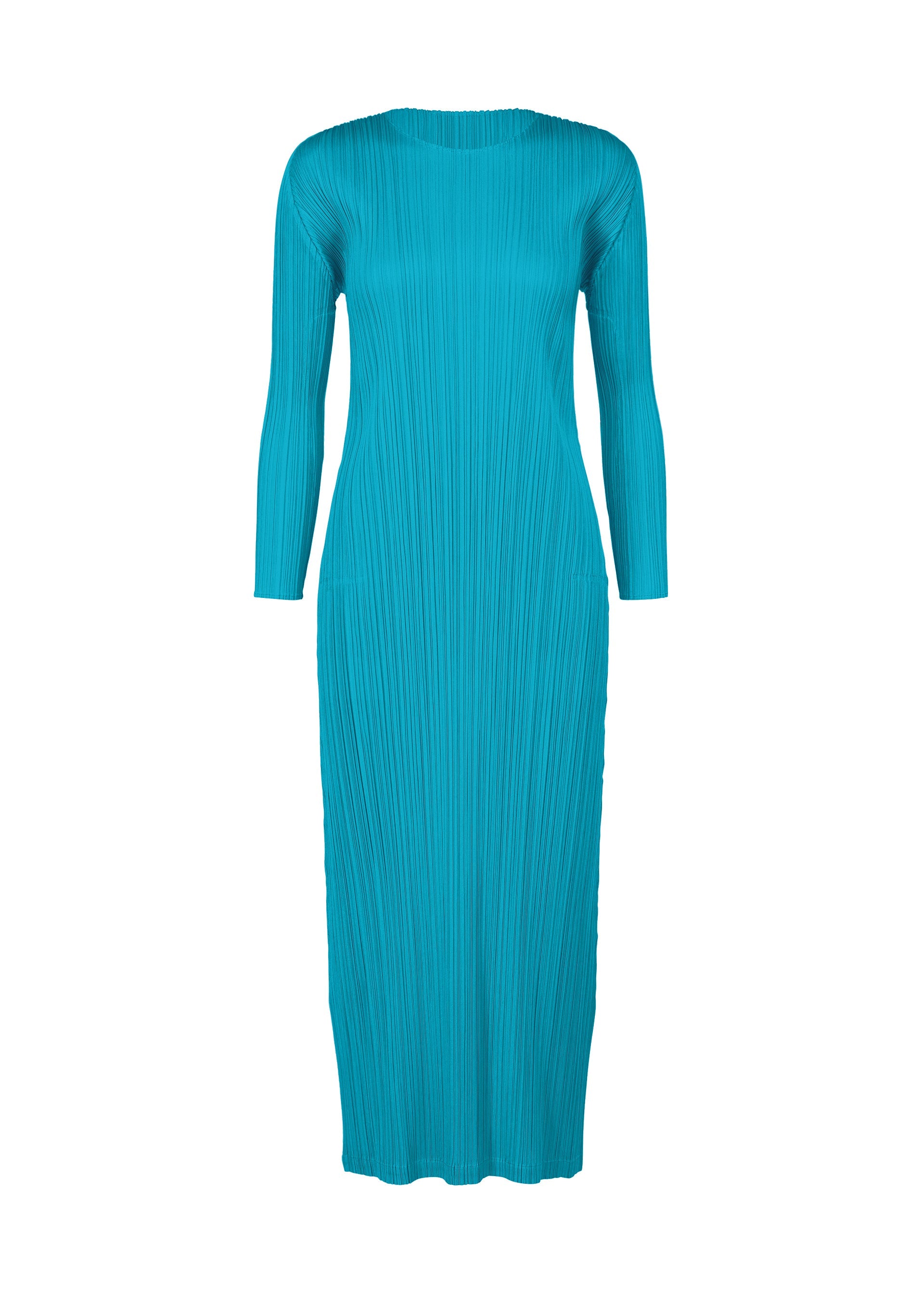 A product shot of the PLEATS PLEASE ISSEY MIYAKE MONTHLY COLORS JANUARY clothing in sky blue (73).