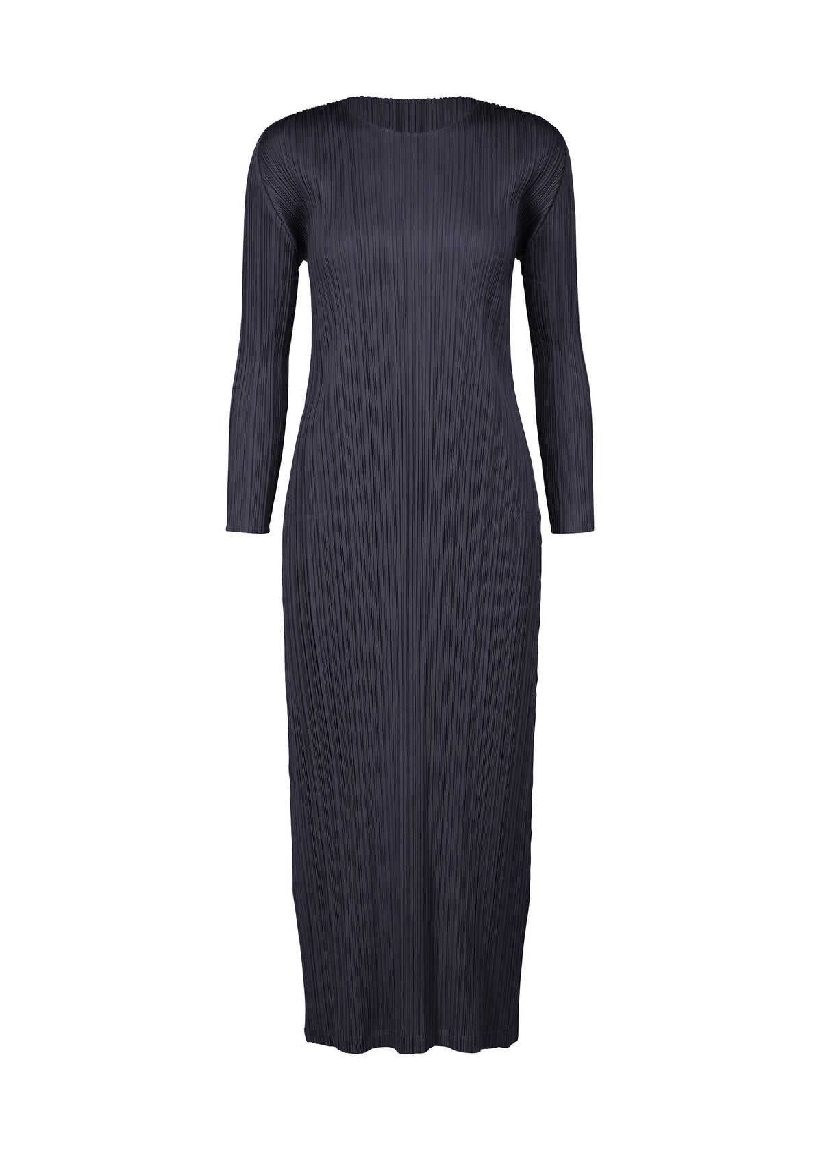 A product shot of the PLEATS PLEASE ISSEY MIYAKE MONTHLY COLORS JANUARY clothing in dark navy (78).