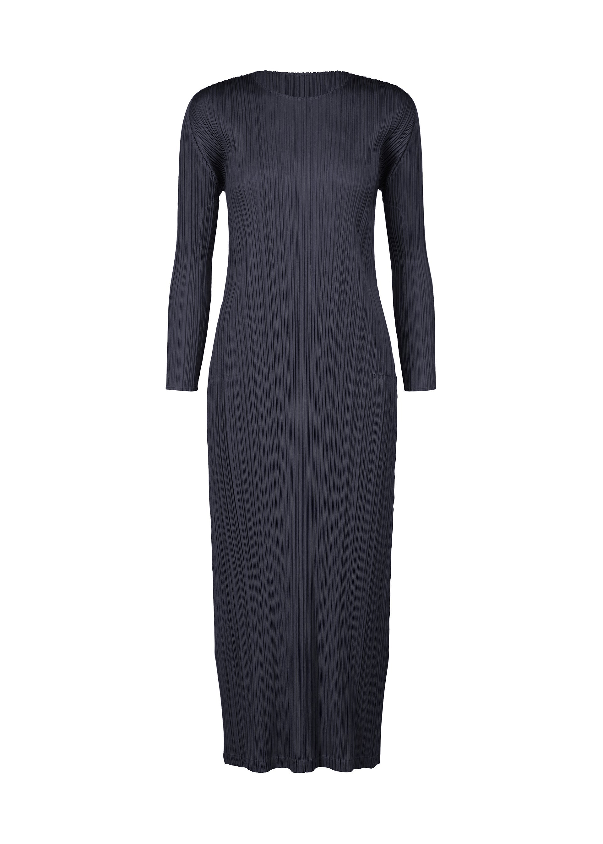 A product shot of the PLEATS PLEASE ISSEY MIYAKE MONTHLY COLORS JANUARY clothing in dark navy (78).
