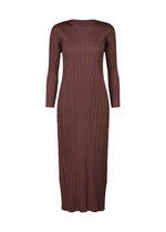 A product shot of the PLEATS PLEASE ISSEY MIYAKE MONTHLY COLORS JANUARY clothing in bordeaux (84).