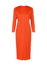 A product shot of the PLEATS PLEASE ISSEY MIYAKE MONTHLY COLORS FEBRUARY dress in red (24).