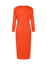 A detail shot of the PLEATS PLEASE ISSEY MIYAKE MONTHLY COLORS FEBRUARY dress.