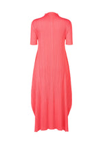 A detail shot of the PLEATS PLEASE ISSEY MIYAKE MONTHLY COLORS MARCH dress.