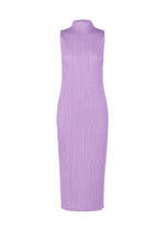 A product shot of the PLEATS PLEASE ISSEY MIYAKE MONTHLY COLORS APRIL dress in light purple (80).