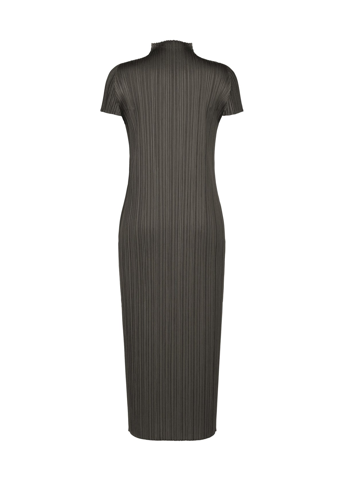 A detail shot of the PLEATS PLEASE ISSEY MIYAKE MONTHLY COLORS : JUNE dress.