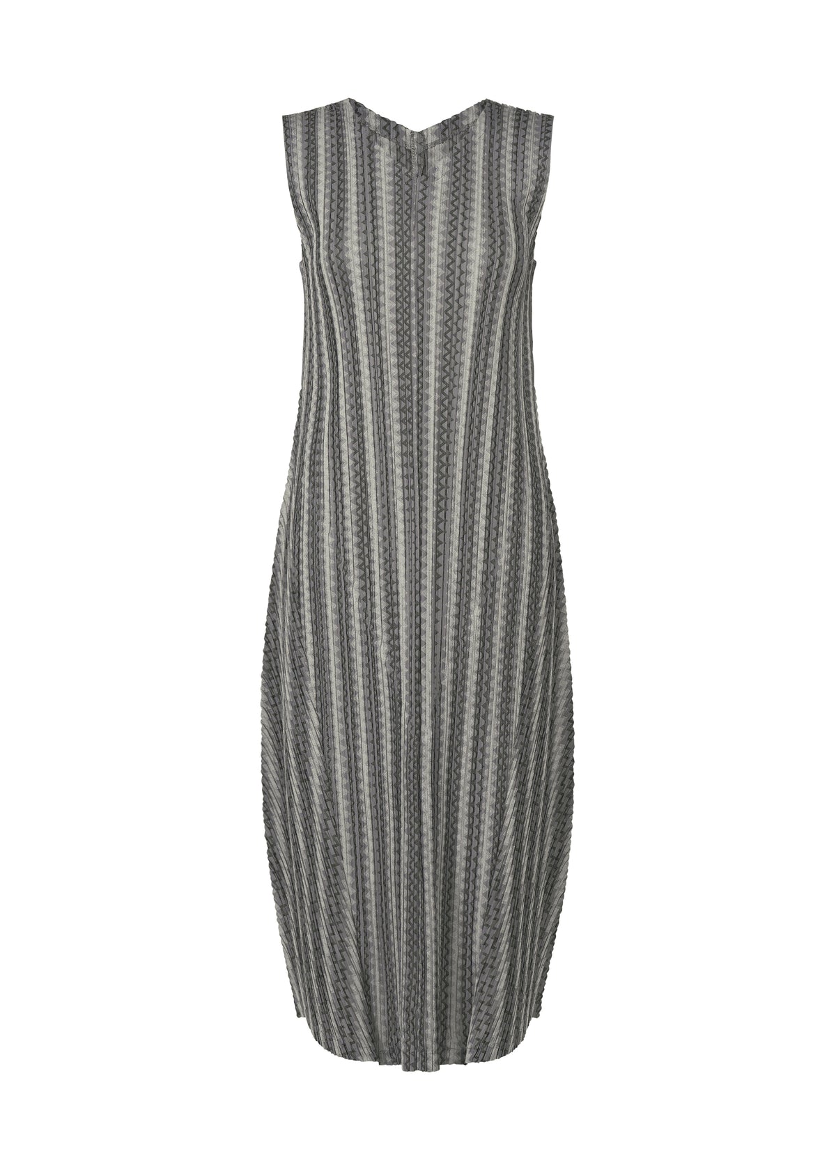 COTTON ZIGZAG Dress Grey