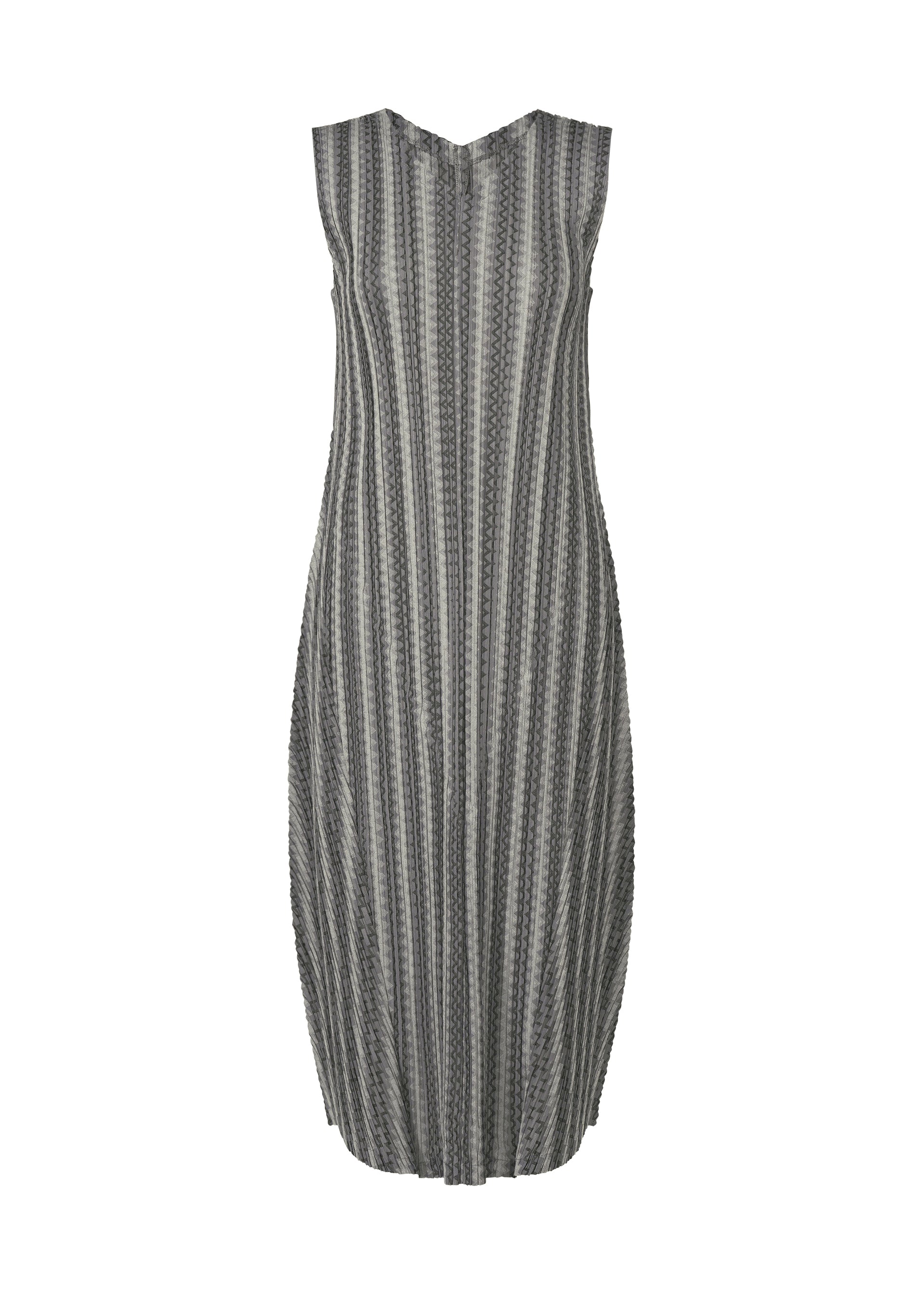 COTTON ZIGZAG Dress Grey