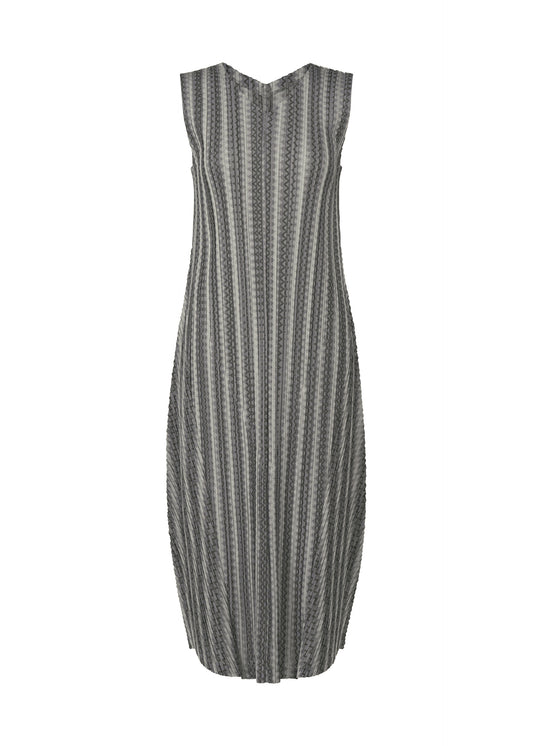 COTTON ZIGZAG Dress Grey
