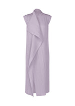 A product shot of the PLEATS PLEASE ISSEY MIYAKE RAMIE PLEATS dress in light purple (80).