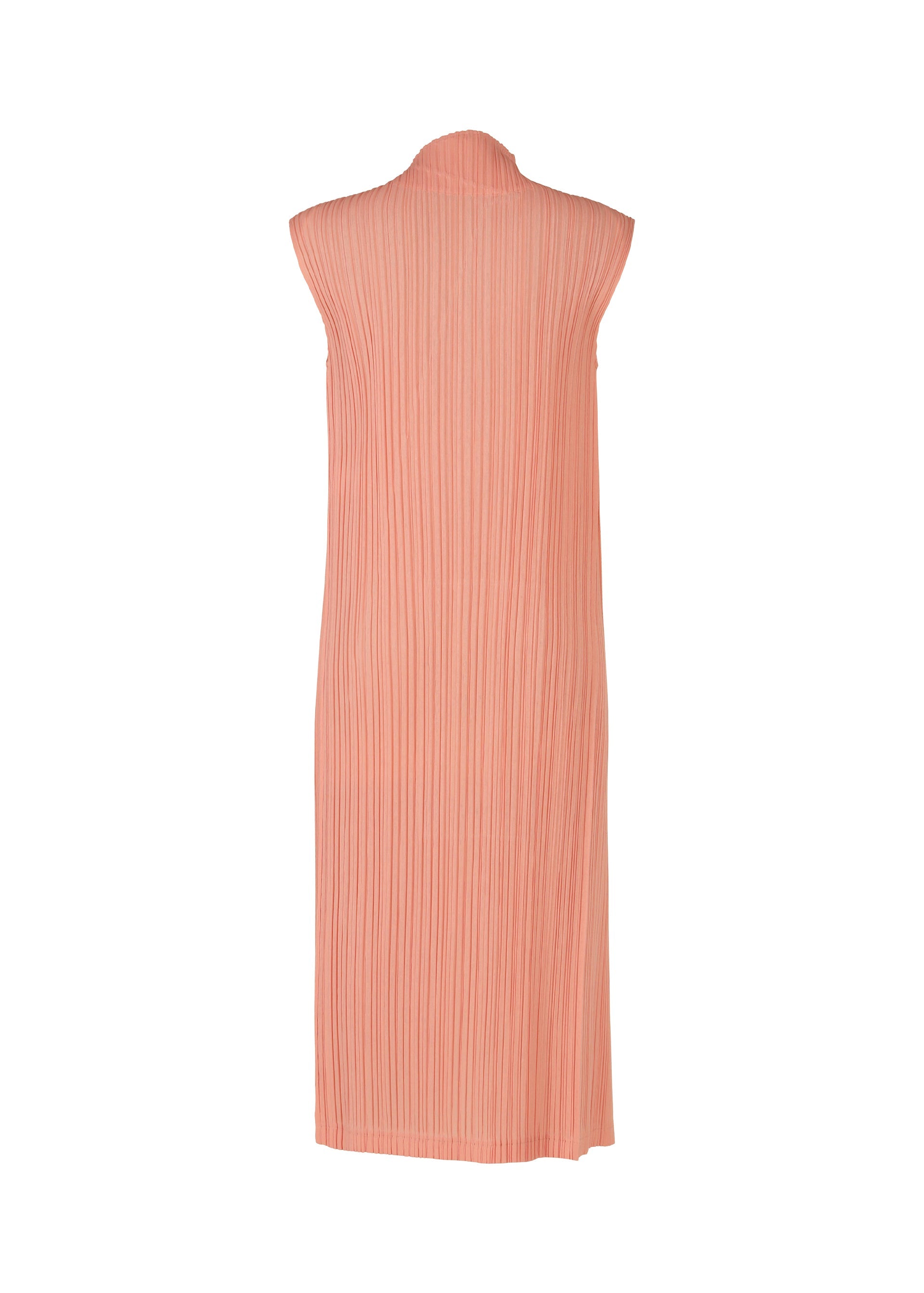 A detail shot of the PLEATS PLEASE ISSEY MIYAKE RAMIE PLEATS dress.