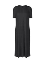 A product shot of the PLEATS PLEASE ISSEY MIYAKE MELLOW PLEATS dress in black (15).
