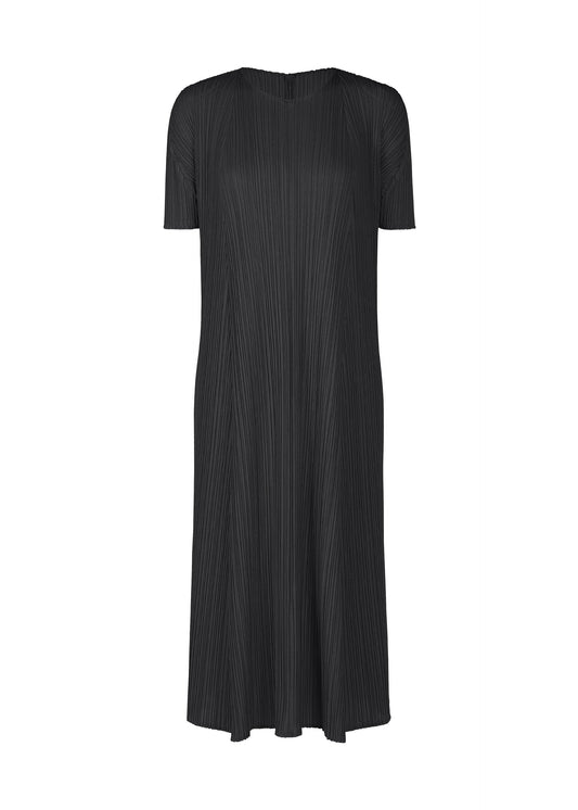 A product shot of the PLEATS PLEASE ISSEY MIYAKE MELLOW PLEATS dress in black (15).