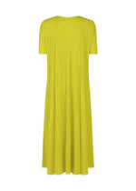A detail shot of the PLEATS PLEASE ISSEY MIYAKE MELLOW PLEATS dress.