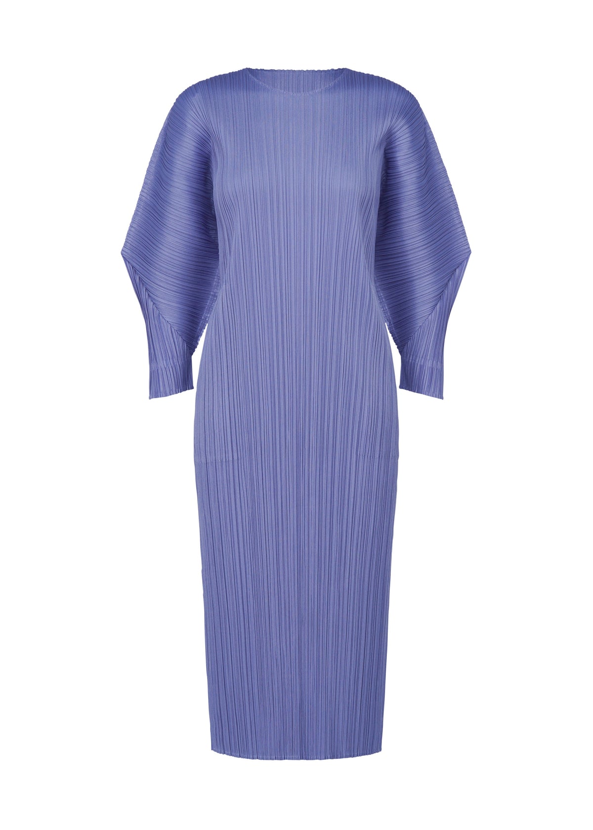 A product shot of the PLEATS PLEASE ISSEY MIYAKE SKYLINE clothing in steel blue (74).