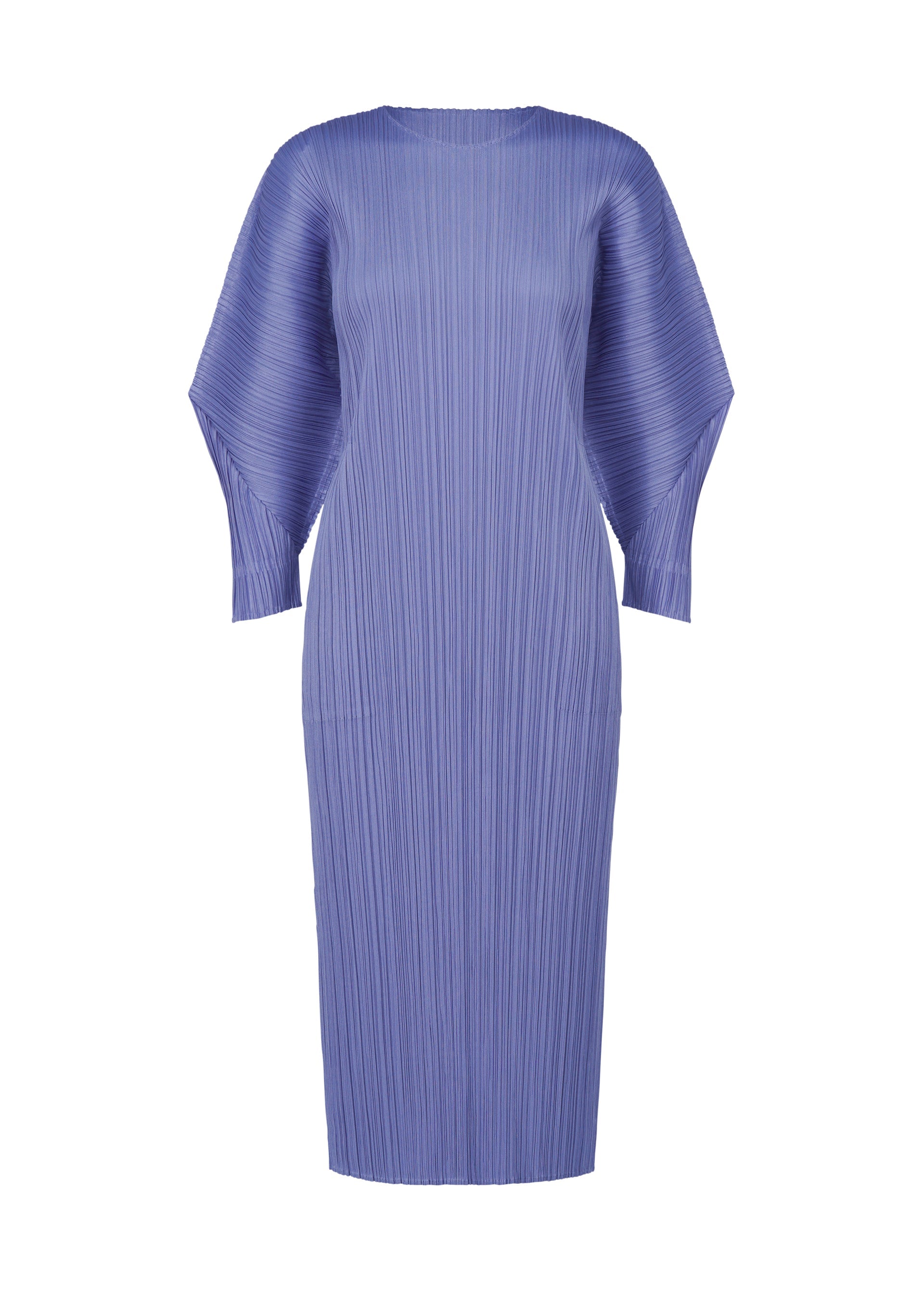 A product shot of the PLEATS PLEASE ISSEY MIYAKE SKYLINE clothing in steel blue (74).