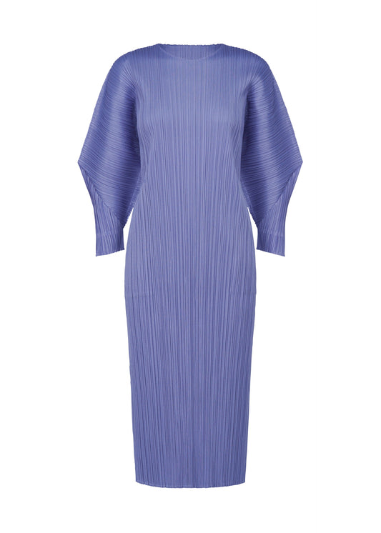 A product shot of the PLEATS PLEASE ISSEY MIYAKE SKYLINE clothing in steel blue (74).