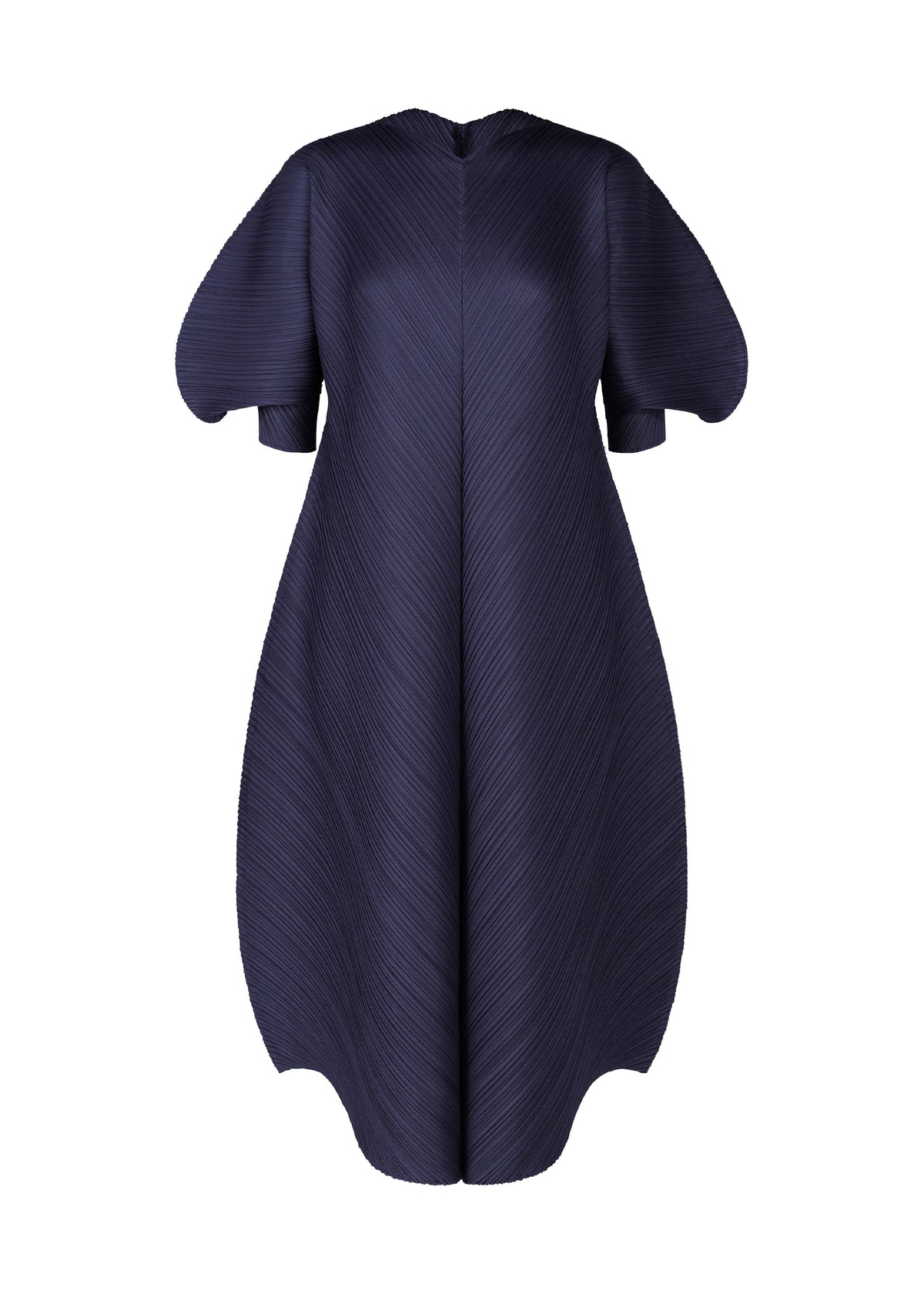 A product shot of the PLEATS PLEASE ISSEY MIYAKE COAST dress in navy (75).