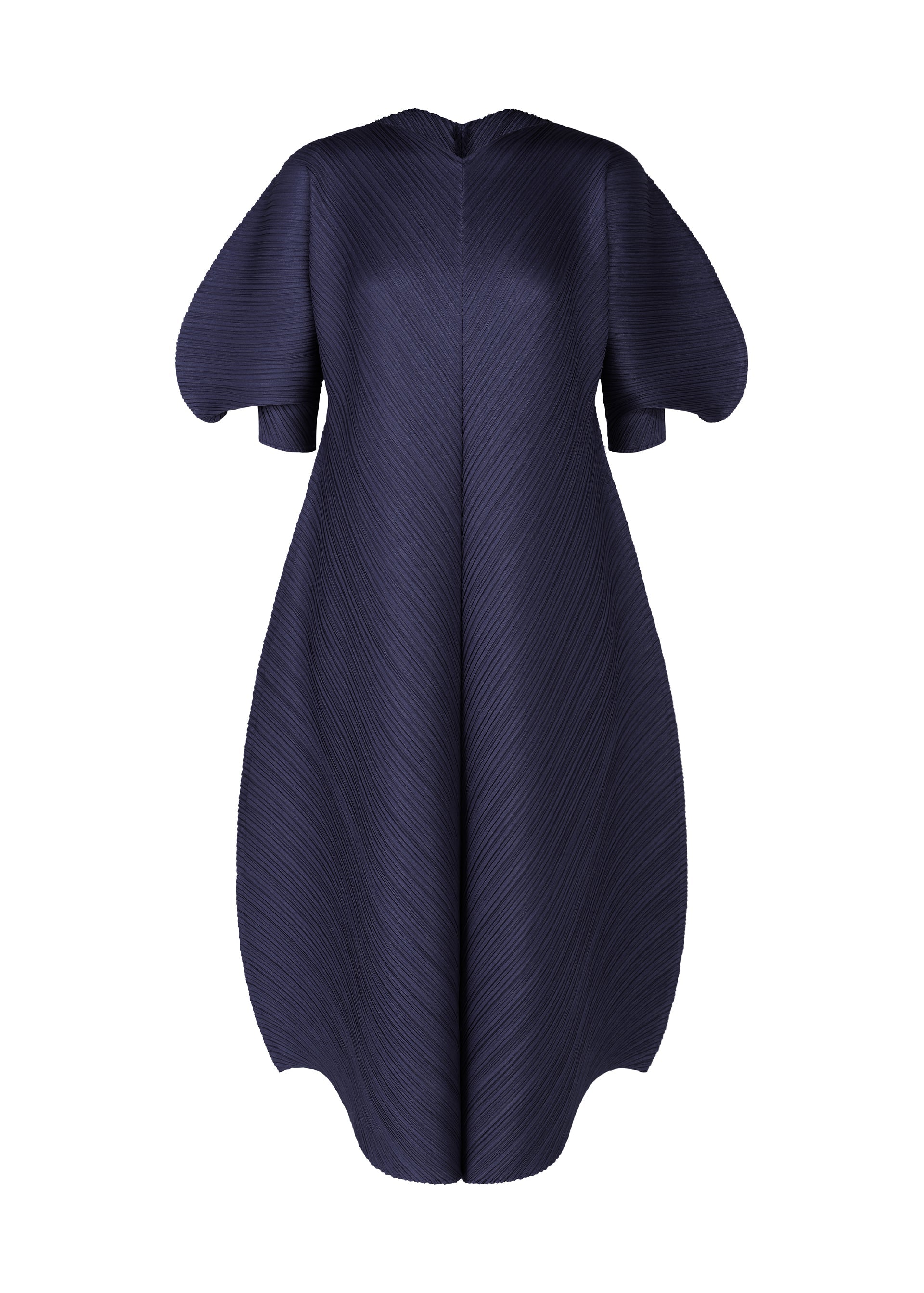 A product shot of the PLEATS PLEASE ISSEY MIYAKE COAST dress in navy (75).