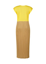 A detail shot of the PLEATS PLEASE ISSEY MIYAKE SWING dress.