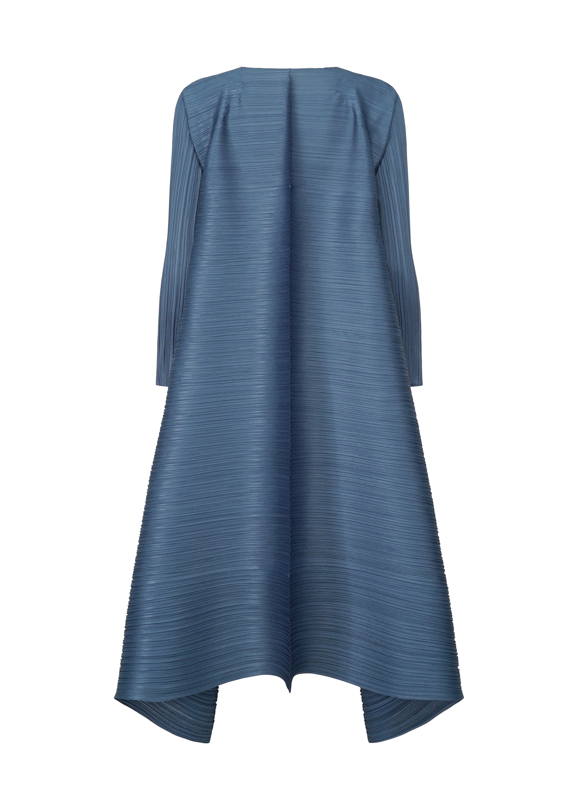 A detail shot of the PLEATS PLEASE ISSEY MIYAKE CITY FRAME dress.