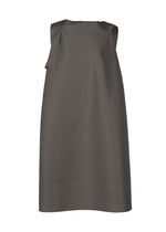 A product shot of the PLEATS PLEASE ISSEY MIYAKE BOUNCY BASKET dress in charcoal.