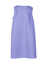 A product shot of the PLEATS PLEASE ISSEY MIYAKE BOUNCY BASKET dress in steel blue.