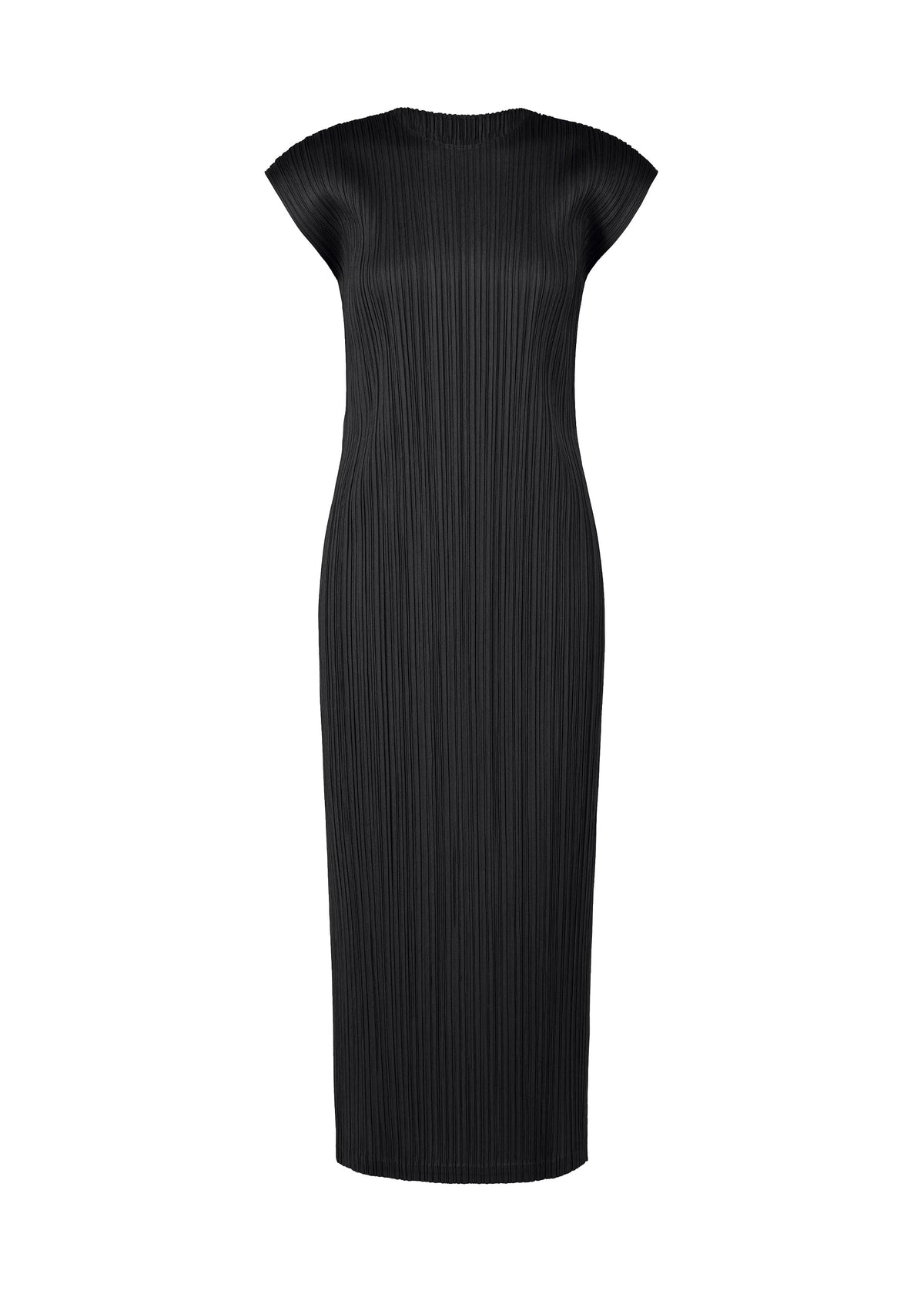 A product shot of the PLEATS PLEASE ISSEY MIYAKE SWING SOLID dress in black (15).