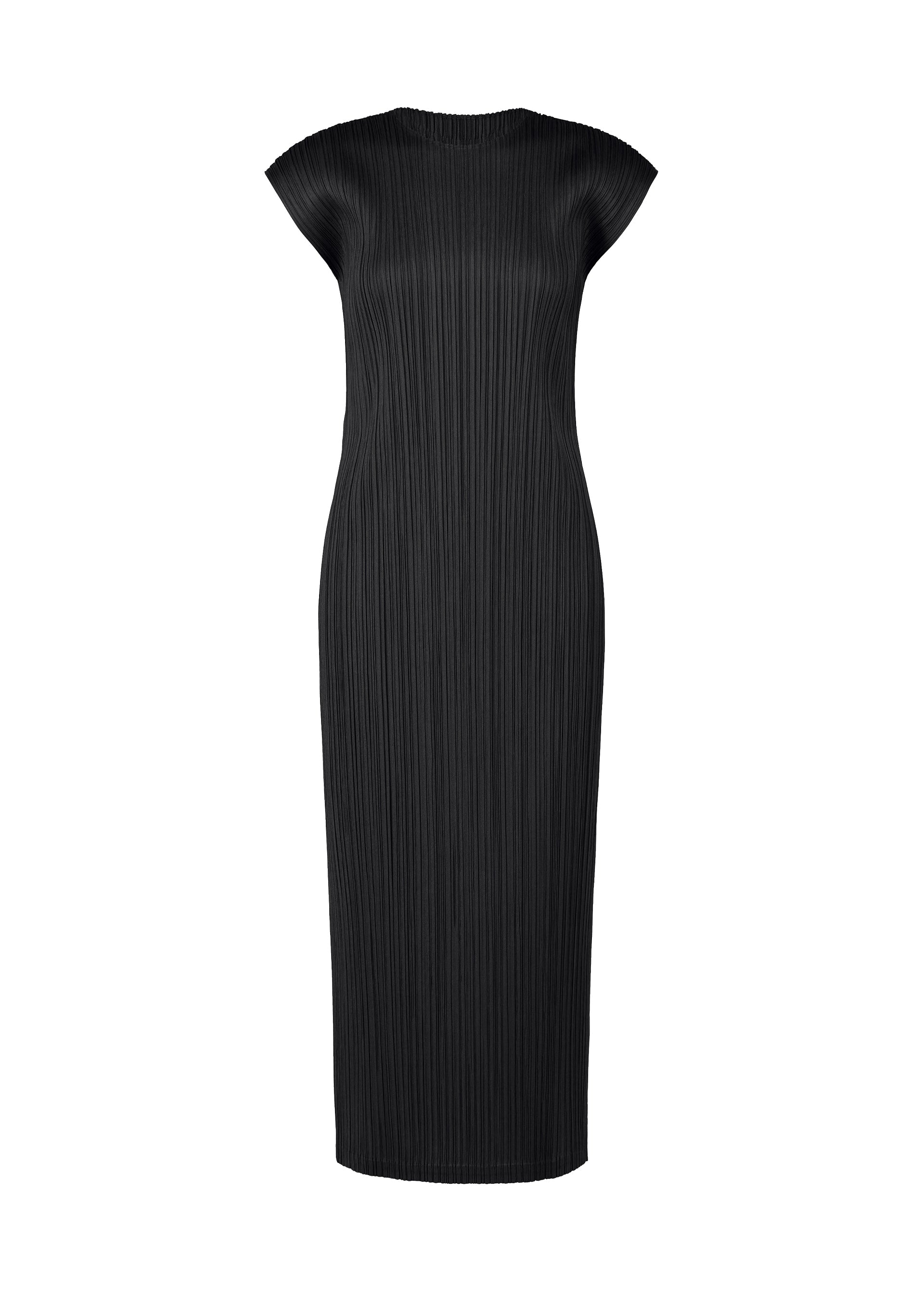A product shot of the PLEATS PLEASE ISSEY MIYAKE SWING SOLID dress in black (15).
