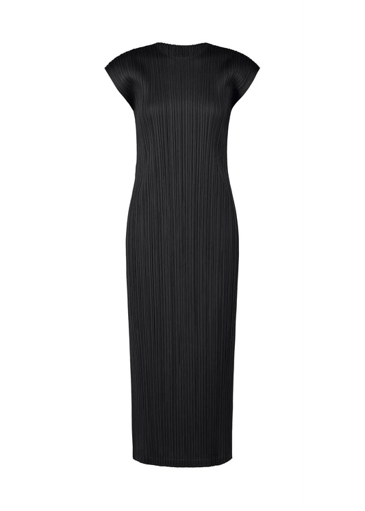 A product shot of the PLEATS PLEASE ISSEY MIYAKE SWING SOLID dress in black (15).