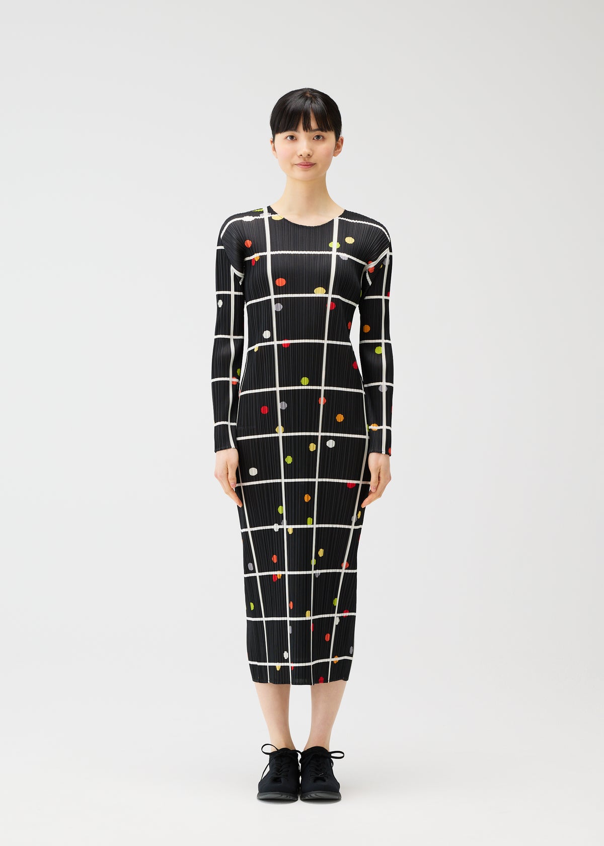CROSSING DOTS Dress Black