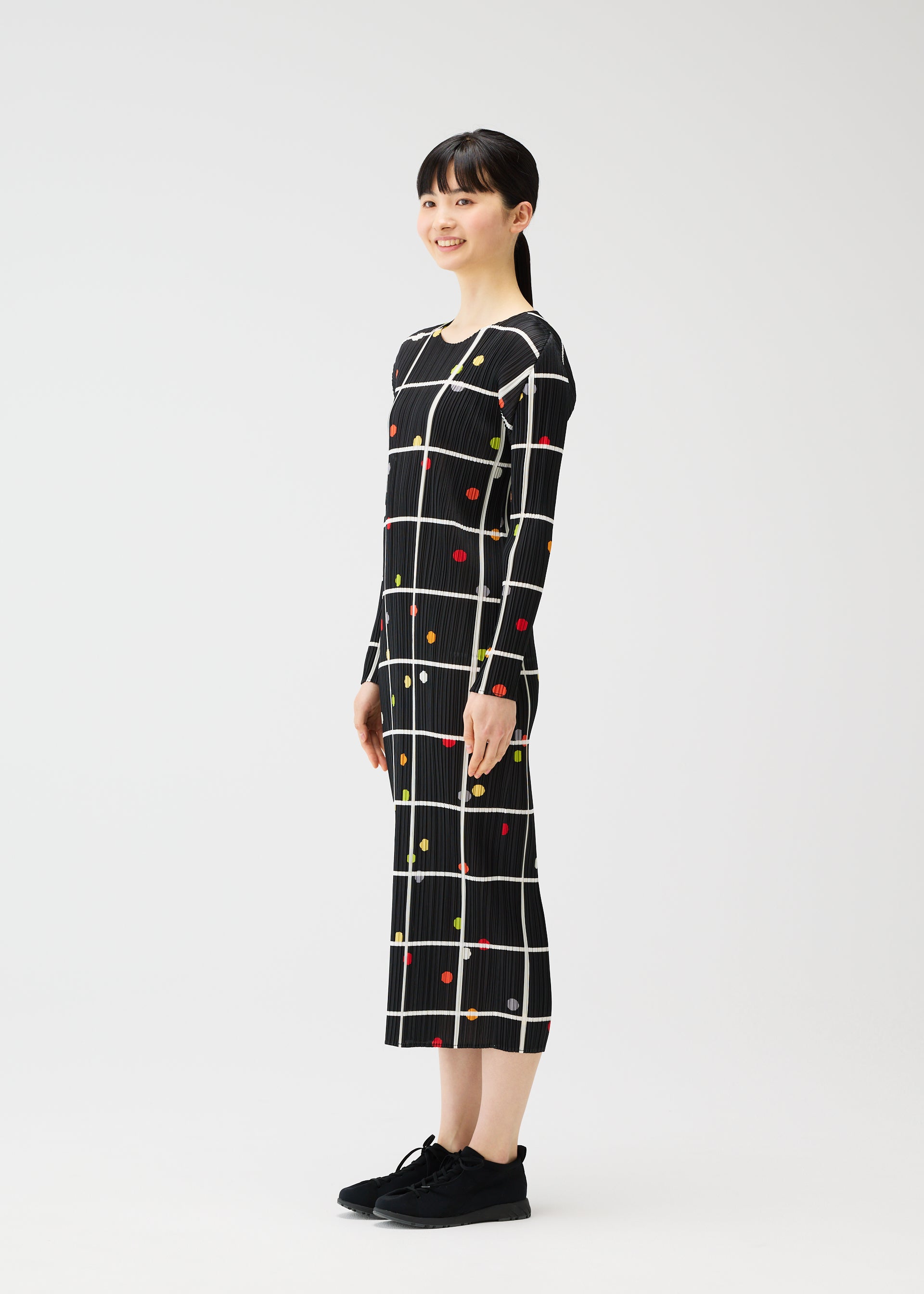 CROSSING DOTS Dress Black