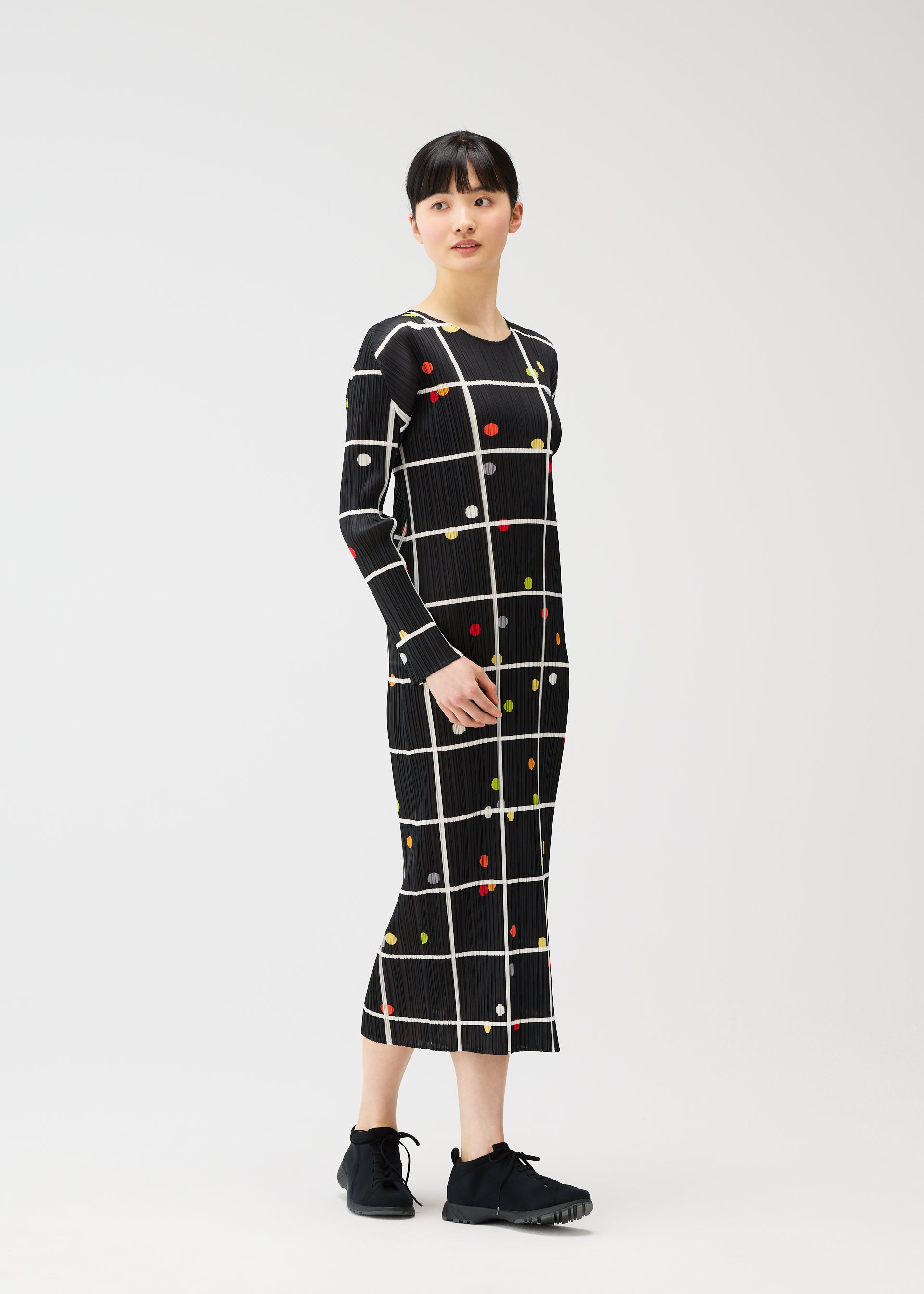 CROSSING DOTS Dress Black
