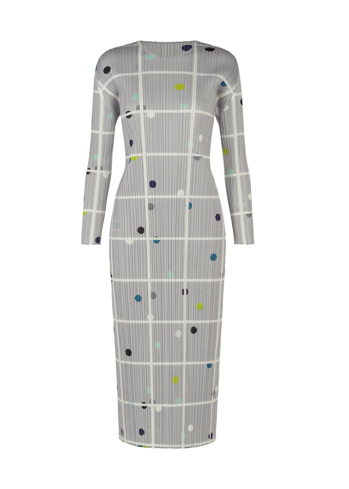 CROSSING DOTS Dress Light Grey