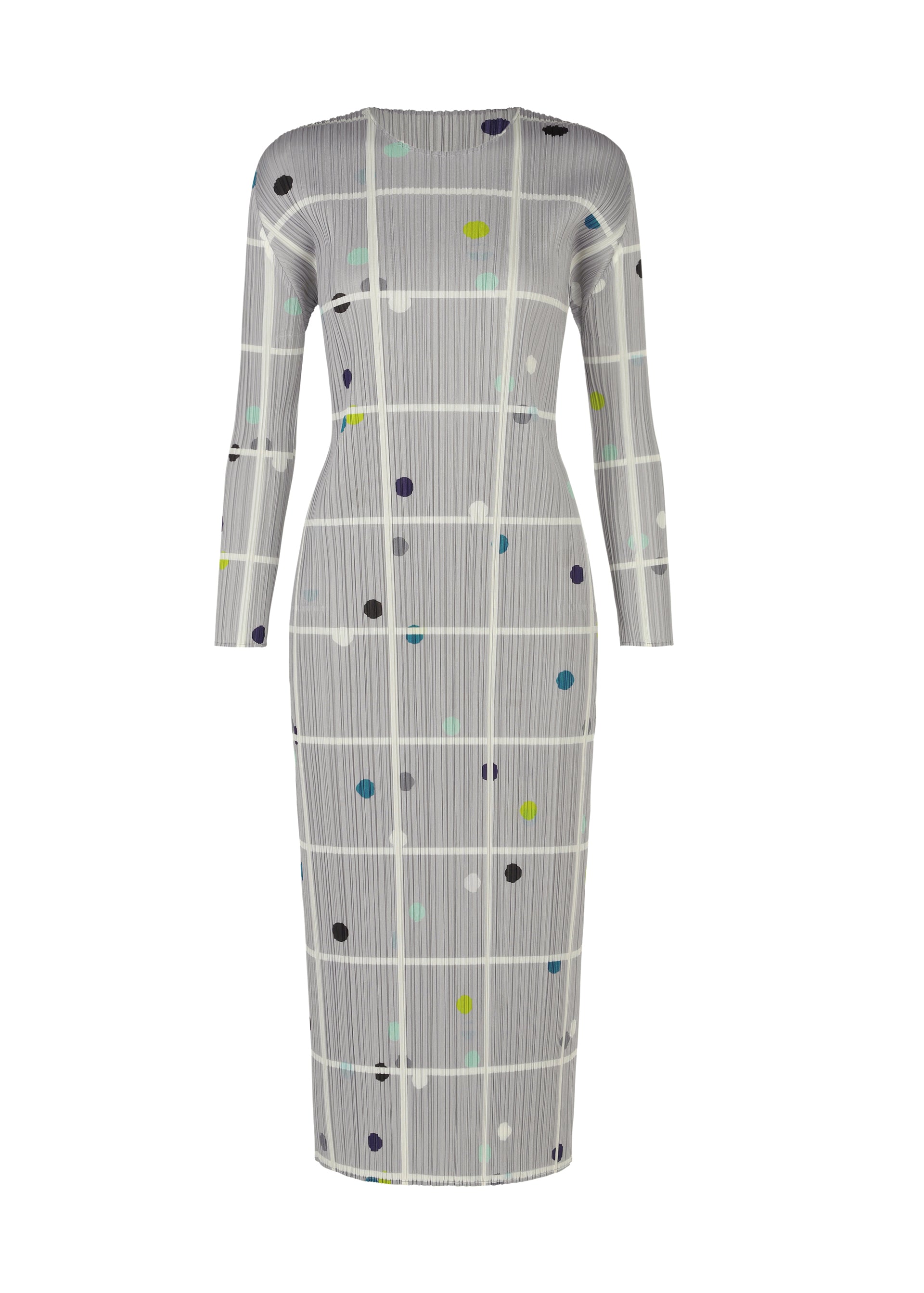 CROSSING DOTS Dress Light Grey
