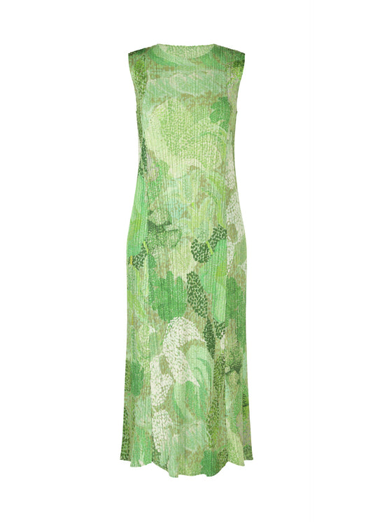 A product shot of the PLEATS PLEASE ISSEY MIYAKE FOGGY FOREST dress in .