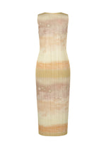 A detail shot of the PLEATS PLEASE ISSEY MIYAKE SEA BUBBLE dress.