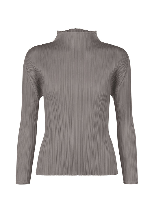 A product shot of the PLEATS PLEASE ISSEY MIYAKE MONTHLY COLORS JANUARY clothing in grey (12).