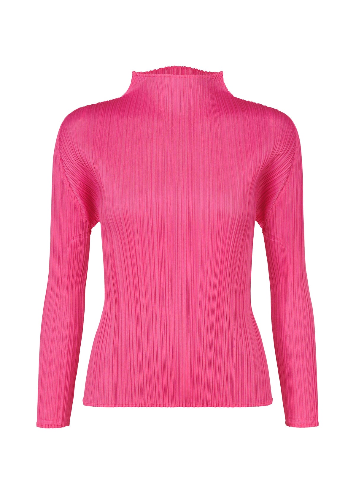 A product shot of the PLEATS PLEASE ISSEY MIYAKE MONTHLY COLORS JANUARY clothing in hot pink (21).