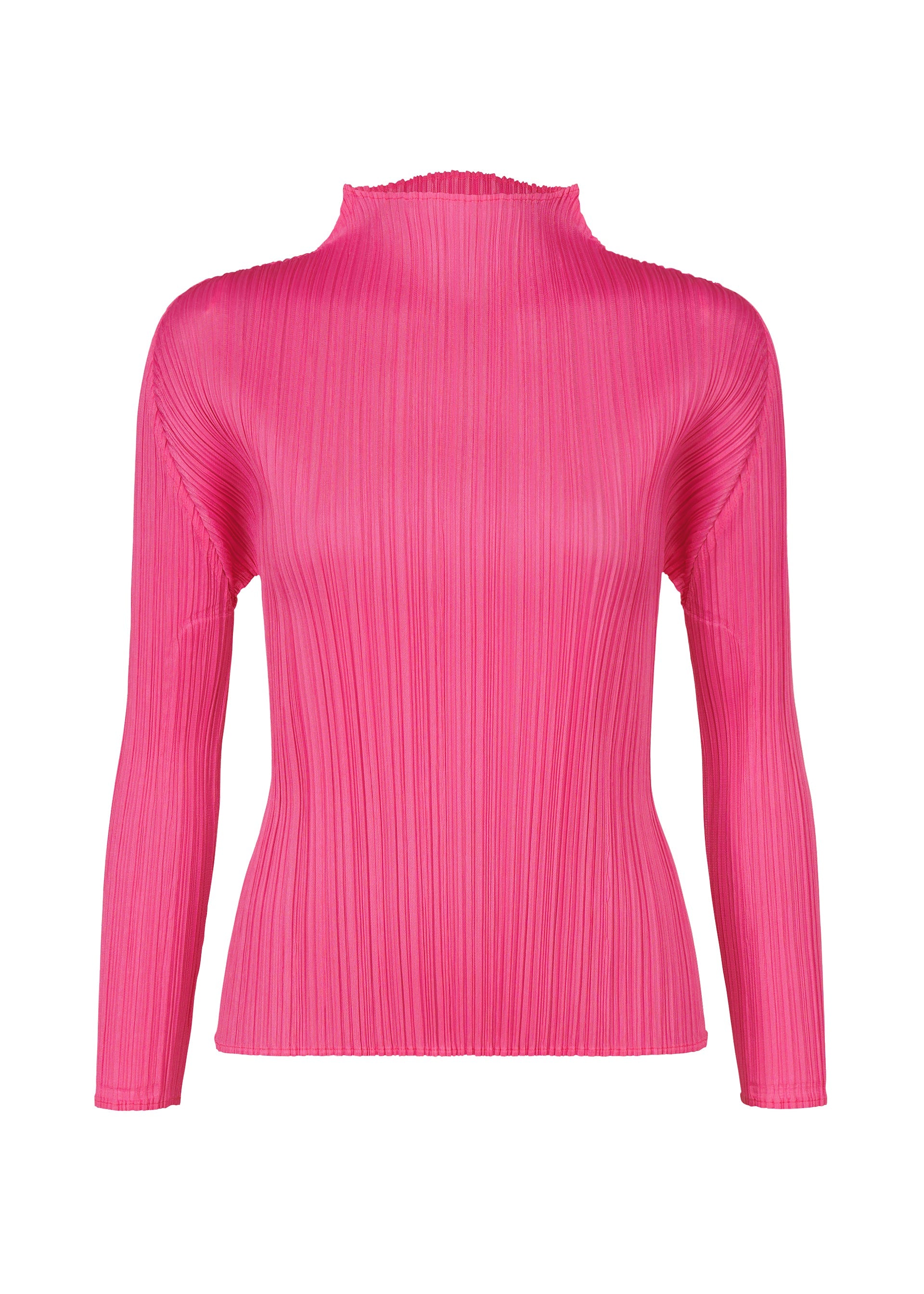 A product shot of the PLEATS PLEASE ISSEY MIYAKE MONTHLY COLORS JANUARY clothing in hot pink (21).
