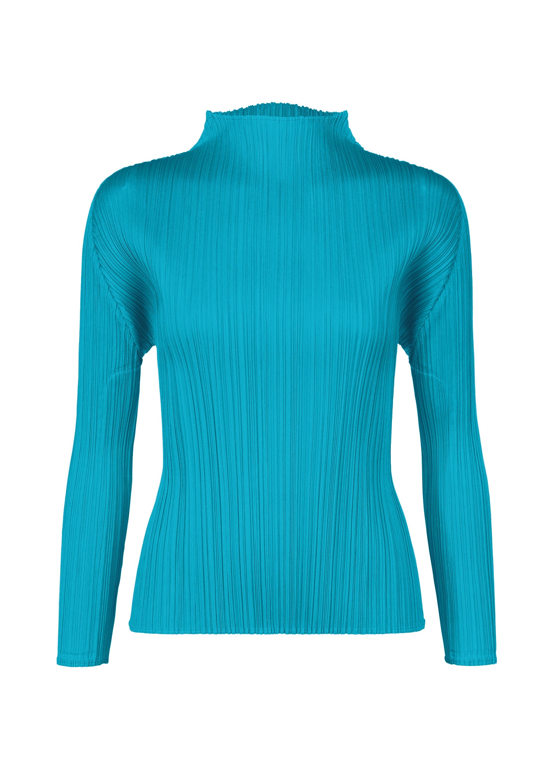 A product shot of the PLEATS PLEASE ISSEY MIYAKE MONTHLY COLORS JANUARY clothing in sky blue (73).