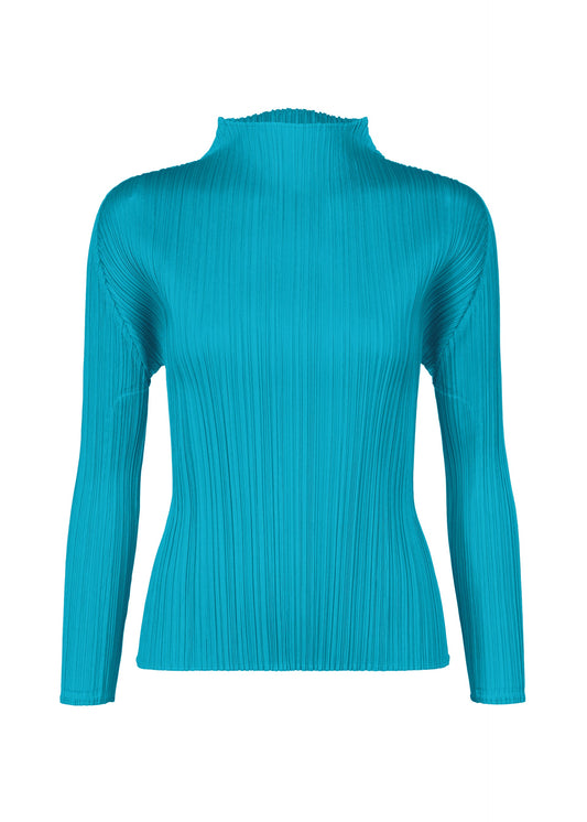 A product shot of the PLEATS PLEASE ISSEY MIYAKE MONTHLY COLORS JANUARY clothing in sky blue (73).