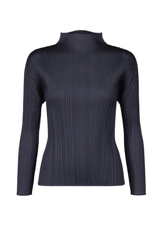 A product shot of the PLEATS PLEASE ISSEY MIYAKE MONTHLY COLORS JANUARY clothing in dark navy (78).