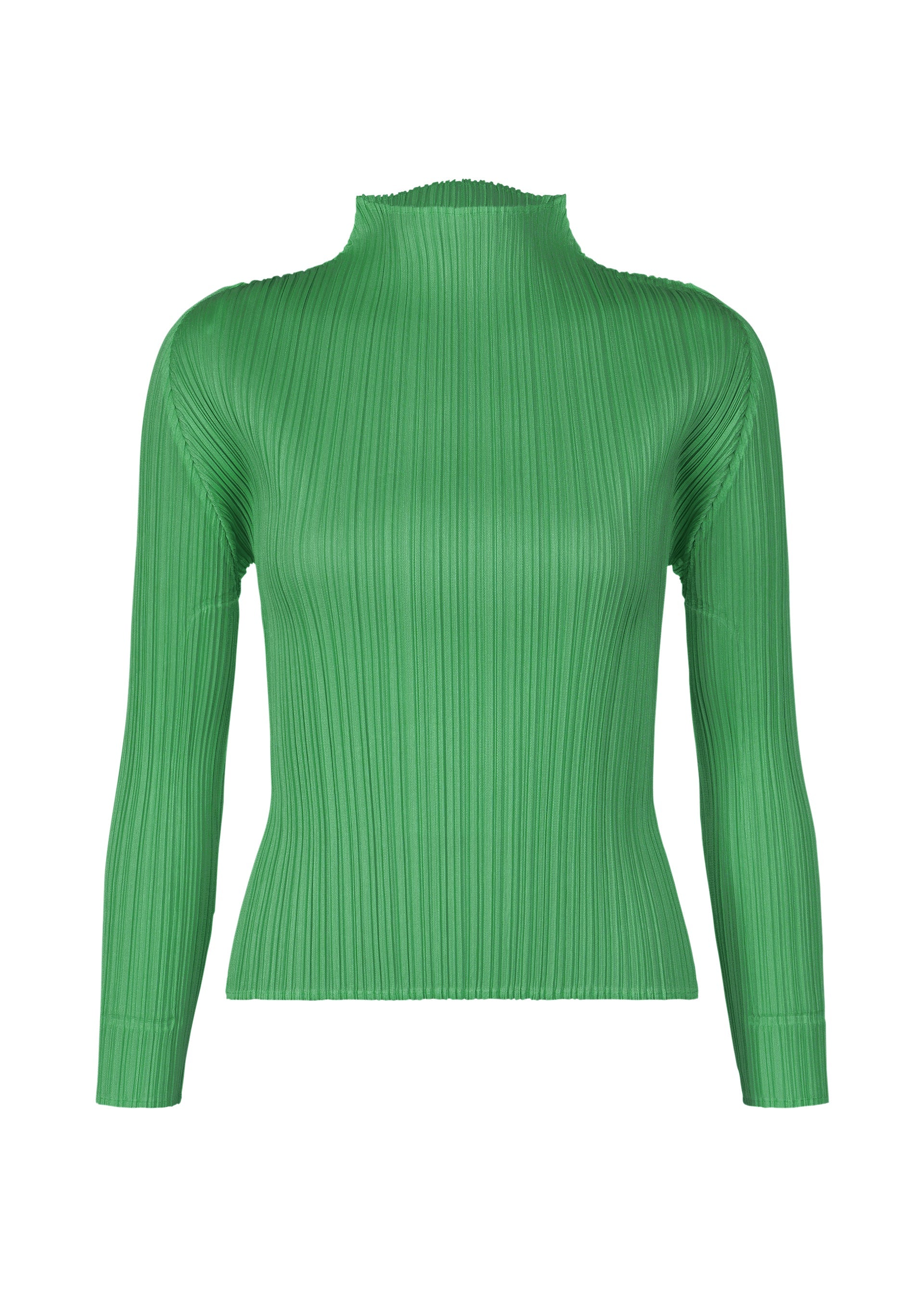 Tシャツ(長袖/七分) ISSEY MIYAKE 16AW Pleats High Neck Top 2 Pleats Please Issey Miyake Women's' High-Neck Top in Grey | LN-CC®