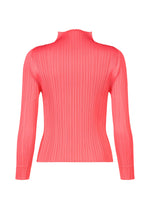 A detail shot of the PLEATS PLEASE ISSEY MIYAKE MONTHLY COLORS MARCH shirt.