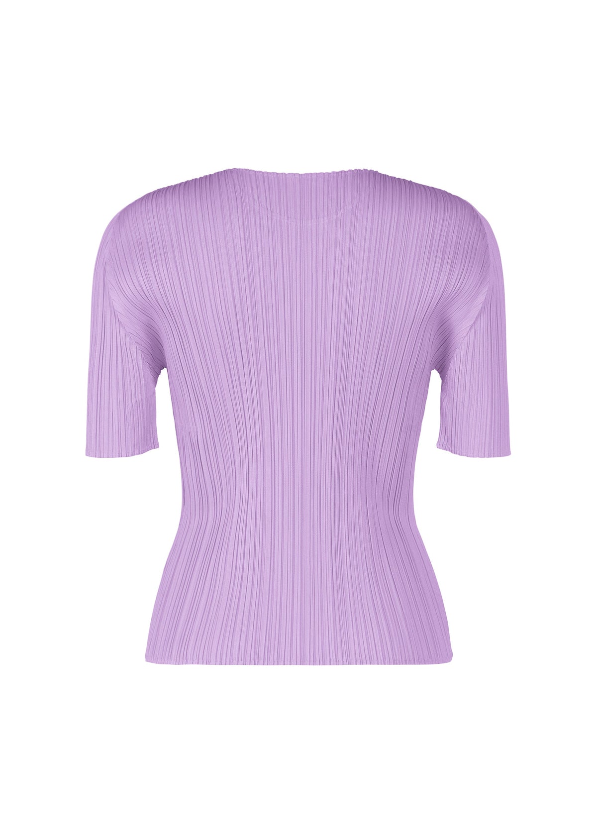 A detail shot of the PLEATS PLEASE ISSEY MIYAKE MONTHLY COLORS APRIL shirt.